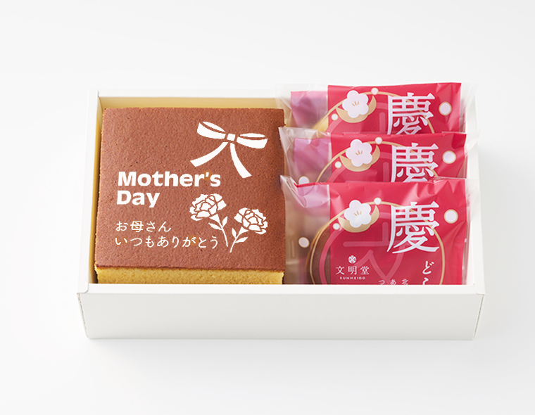 母の日カステラ詰合せ 慶（よろこび）1N号